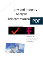 Company and Industry Analysis (Telecommunication) : Submitted by