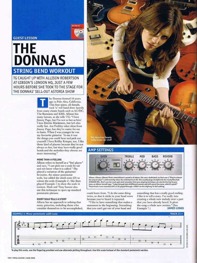String Bend Workout - The Donnas | PDF