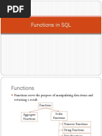 Functions in SQL