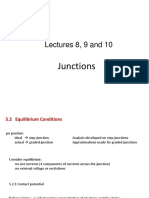 Lectures 8, 9 and 10: Junctions