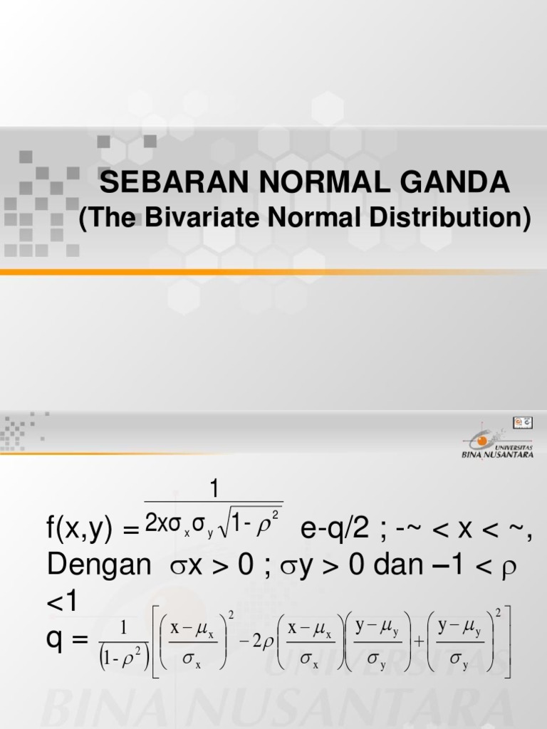 Distribusi Normal Ganda dan Karakteristiknya | PDF
