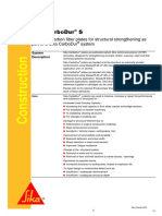 Sika Carbodur S: Pultruded Carbon Fiber Plates For Structural Strengthening As Part of A Sika Carbodur System