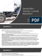 Vanraj Mini-Tractors: Is Small Beautiful?: Subject - Marketing Management Submitted by