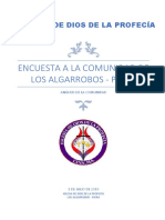 Análisis de Encuesta de DIos de La Profecía