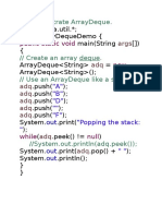 Import Class Public Static Void: // Demonstrate Arraydeque