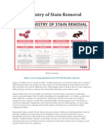 The Chemistry of Stain Removal