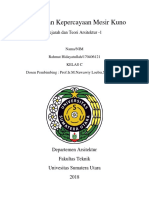 Agama Dan Kepercayaan Mesir Kuno (Tugas 1) PDF