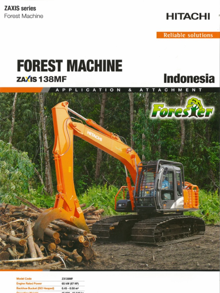 Part Book Hitachi Zaxis 138MF6 PDF