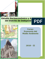 Estudio Socioeconómico y Ambiental Del Distrito de Independencia