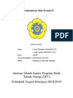 Instrumentasi Dan Kontrol: Jurusan Teknik Kimia Program Studi Teknik Energi (DIV) Politeknik Negeri Sriwijaya 2018/2019