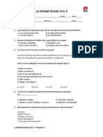 La Entidad Donde Vivo 3 Evaluacion Trimestre 3 Alumno