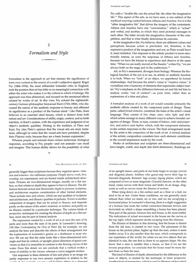 Understanding Formalism in Art | PDF | Perspective (Graphical) | Aesthetics