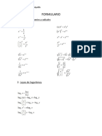 Formulario Calculo Dif e Integral