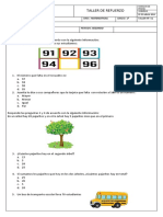 Taller de Refuerzo Grado 1º