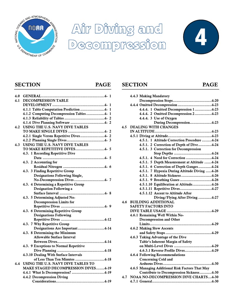 Chapter 4 PDF Underwater Diving Scuba Diving
