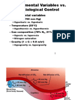 Environmental Variables vs. Physiological Control