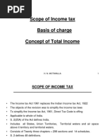 Scope of Income Tax Basis of Charge Concept of Income 2nd July 2012 CA Harish Motiwala