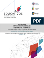 Panorama Sobre El Liderazgo y Gestión Local de Educación