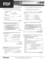 A1PLUS UNIT 3 Test Standard