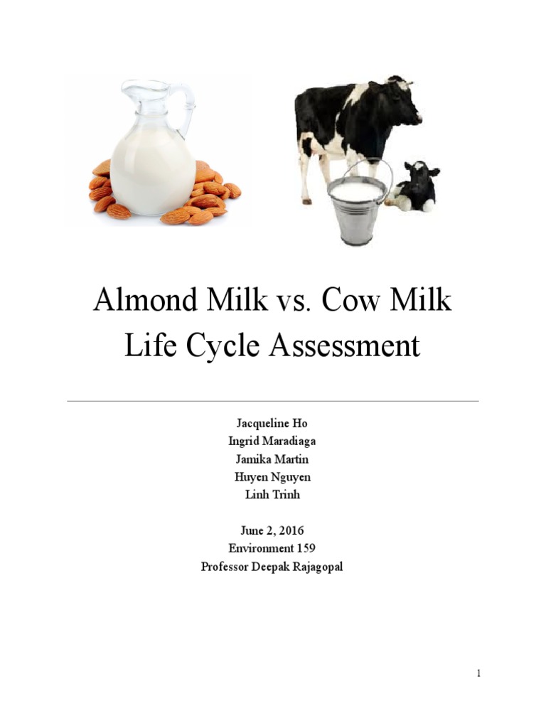 UCLA IOES Almond Milk vs. Cow Milk Life Cycle Assessment (2016) PDF