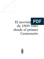 El Movimiento de 1809 Visto Desde El Primer Centenario