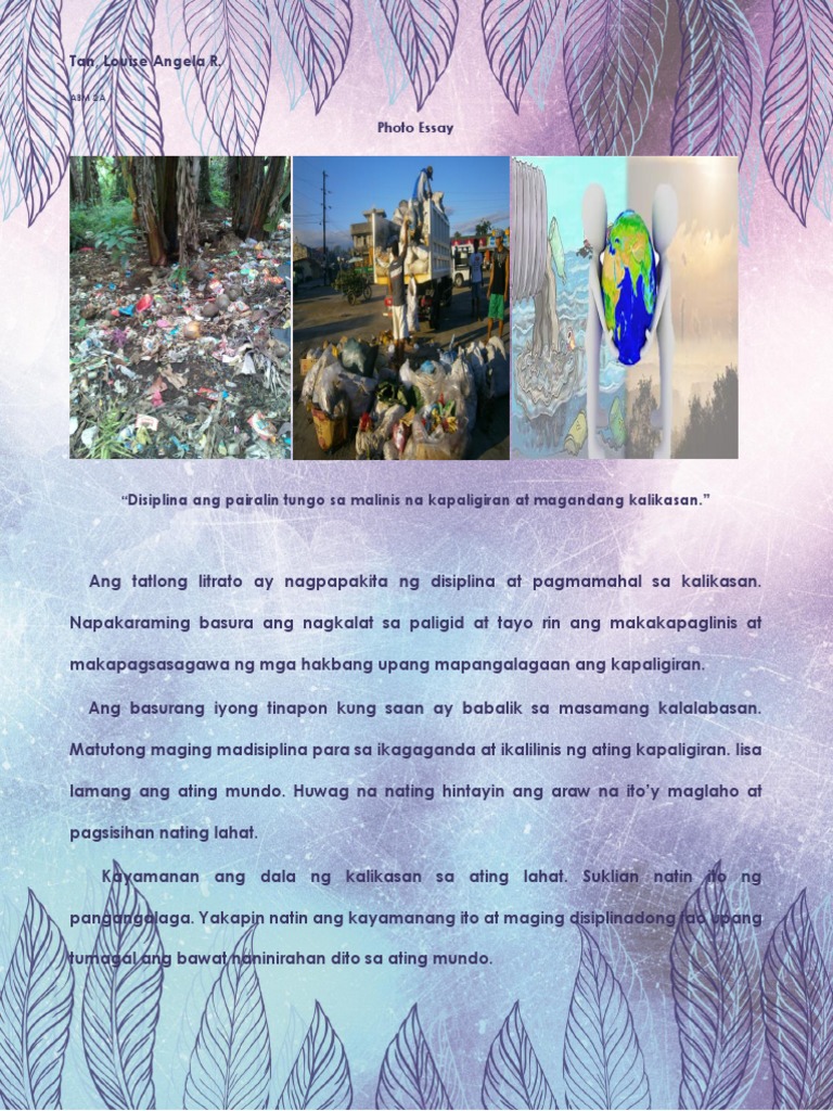 Photo Essay - Tagalog | PDF