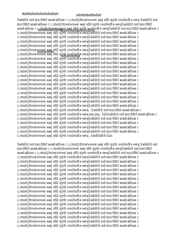 Unreadable Text Document | PDF