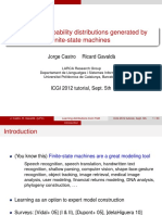 Learning Probability Distributions Generated by Finite-State Machines