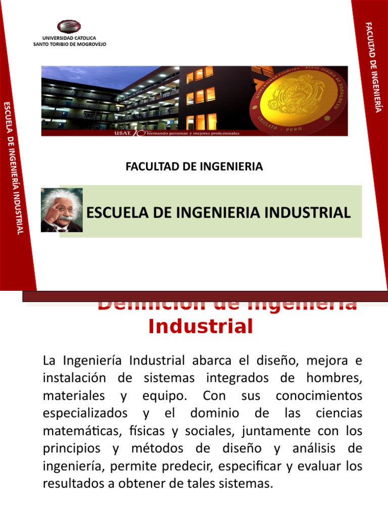 Presentacion Ing. Industrial | PDF | Ingeniería Industrial | Ingeniería