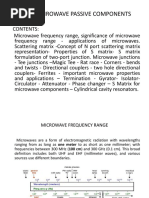 Unit Iii Mirowave Passive Components
