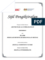 Contoh Sijil DCS Dan Pencapaian