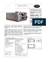 Powered, Bi-Amplified Compact Line Array Module: Series