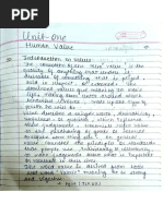 UHV Complete Handwritten Notes | PDF