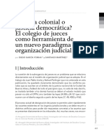 Justicia colonial o justicia democrática 