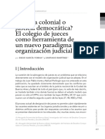 Justicia Colonial o Justicia Democrática