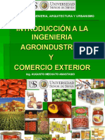 Introducción A La Ingeniería Agroindustrial y Comercio Exterior