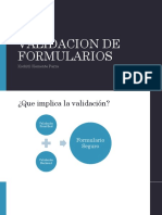 Validaciones Frontend