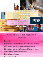 1 - Code of Ethics For Philippine Librarians