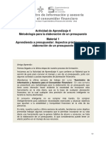 manuall financiero para hacer presupuestos