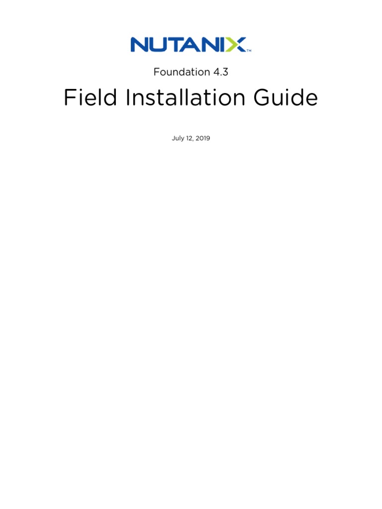 Field Installation Guide v4 3 Download Free PDF Ip Address Hyper V