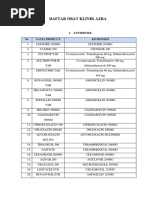 Daftar Obat Klinik Azra: 1. Antibiotik No Nama Product Komposisi