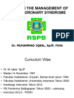 1st Session - 1 Update On Management of Acute Coronary Syndrome - DR Muhammad Iqbal SPJP