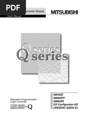 Q64AD Mitsubishi | PDF | Programmable Logic Controller | Analog To
