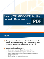 From Cve-2010-0738 To The Recent Jboss Worm