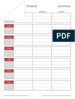 Simple Document Sample - Weekly Schedule