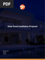 Solar Panel Installation Proposal Template