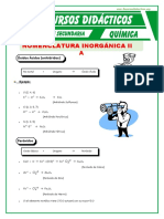 Clasificacon de La Funcion Oxidos para Tercero de Secundaria