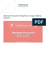 Ideologi Pancasila Pengertian, Fungsi, Makna, Dimensi - Yuksinau - Id PDF