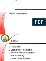 Printer Installation