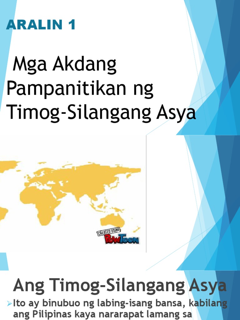 Aralin 1: Mga Akdang Pampanitikan ng Timog-Silangang Asya